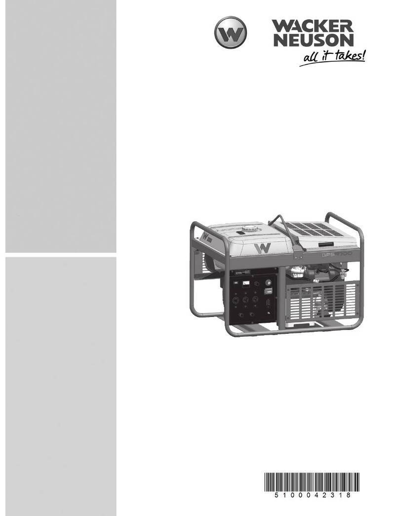 Wacker Neuson GPS9700A User manual
