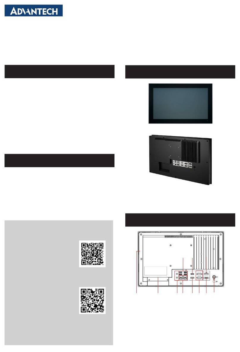 Advantech PPC-415W Installation and operation manual