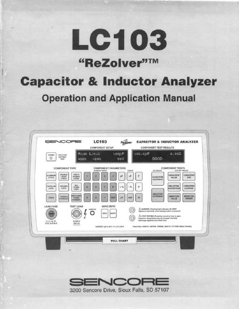 Sencore ReZolver LC103 User guide Sencore ReZolver LC103 User guide
