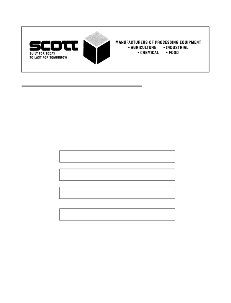 Scott CR30X30SS Operational manual