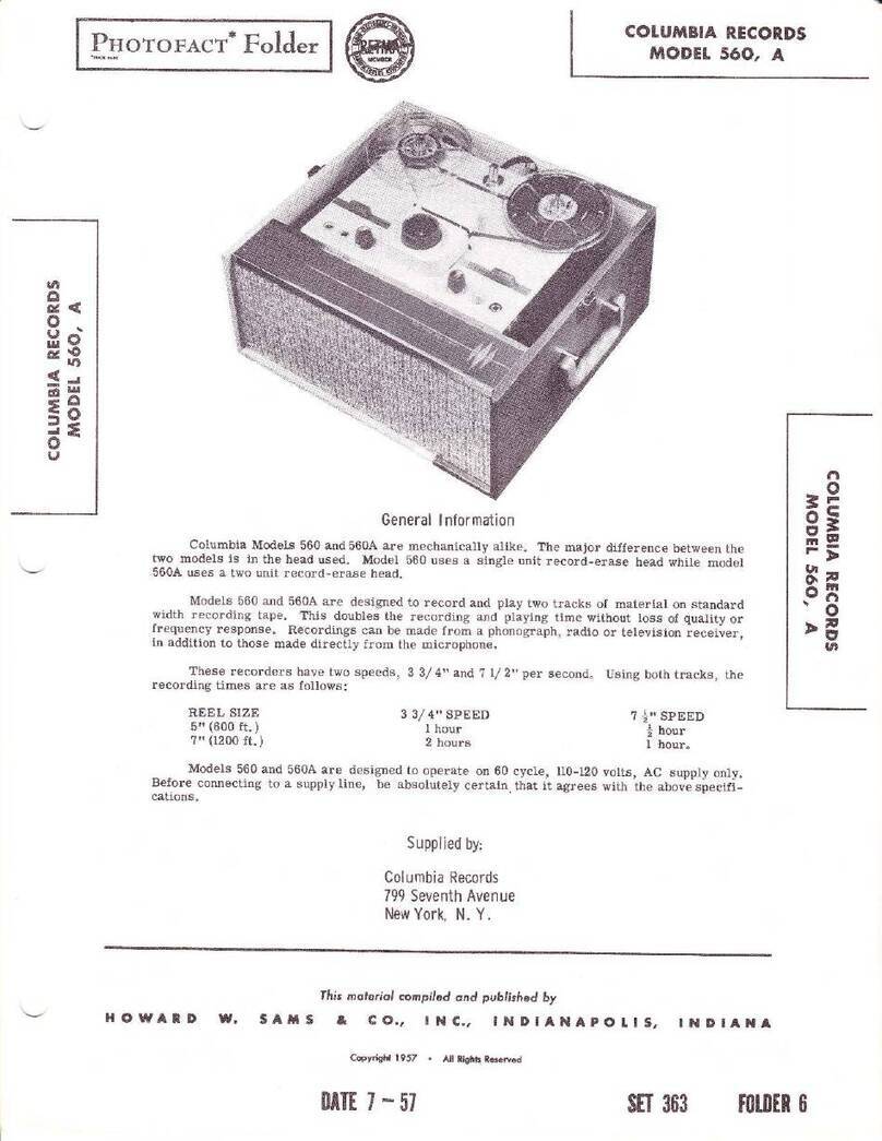 Howard Photofact Columbia 560 manual