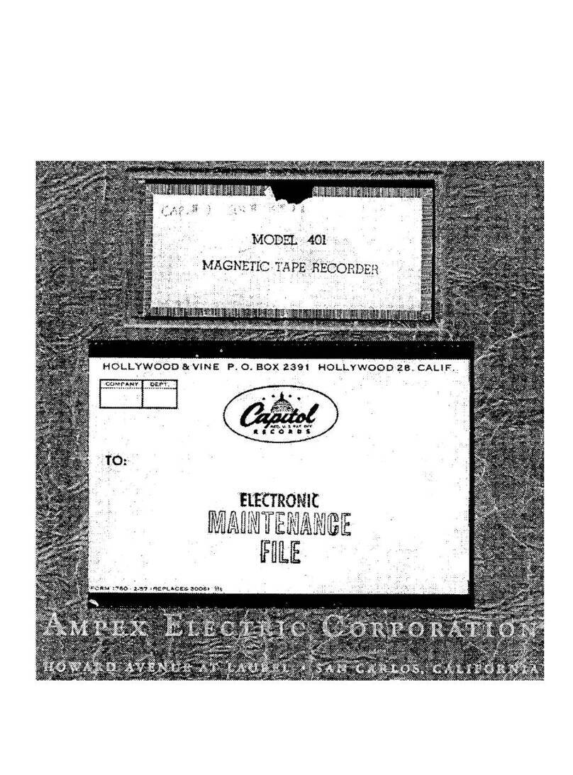Ampex Capitol 401 manual