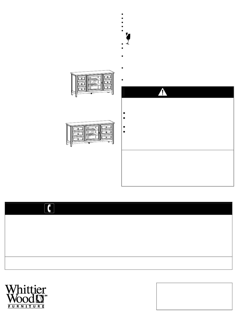 Whittier Wood Furniture McKenzie 2068AFGACf Assembly instructions