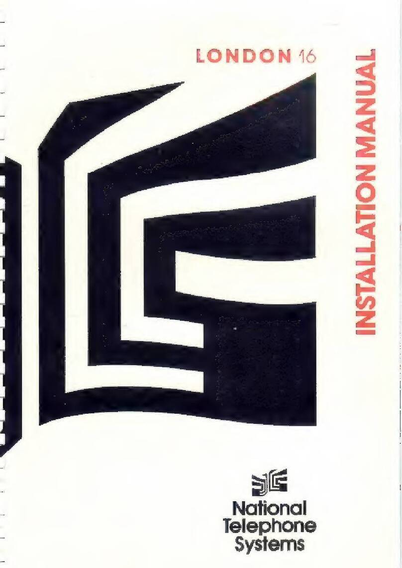 National Telephone Systems London 16 installation manual