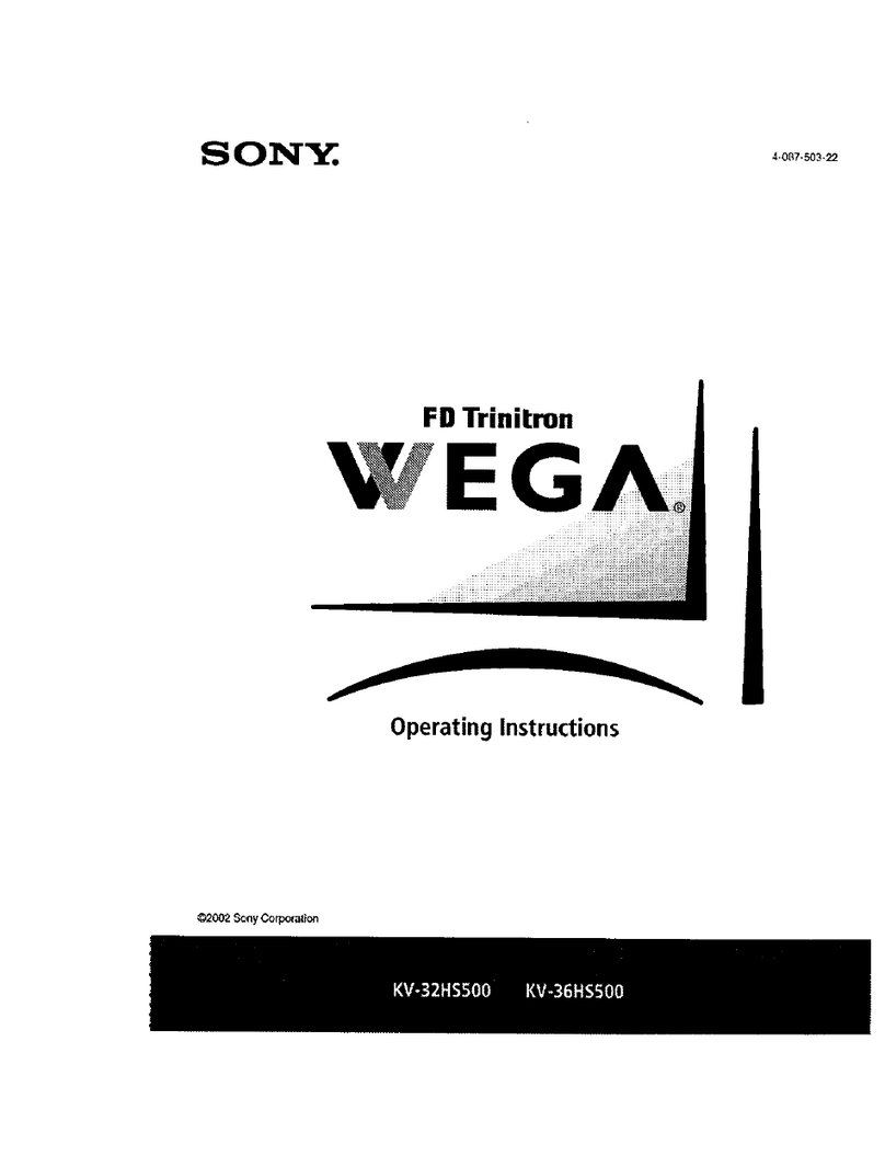 Sony KV-32HS500 - 32" Fd Trinitron Wega User manual
