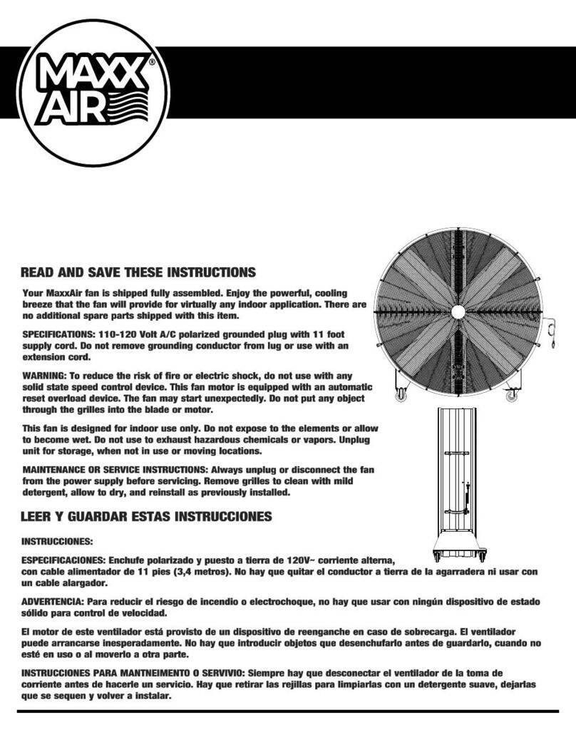 Maxxair BF60BDBLKP4 User manual