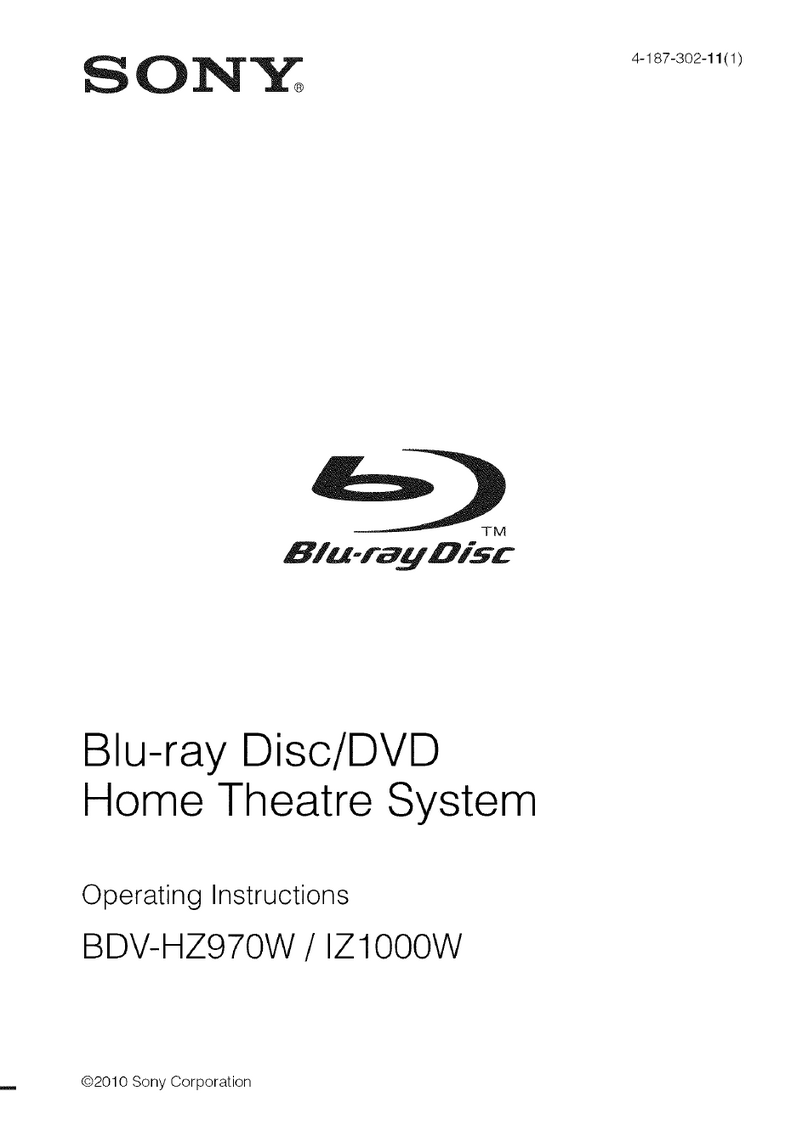 Sony BDV-HZ970W  (UWA-BR100) operating instructions
