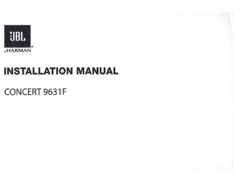 Harman JBL CONCERT 9631F User manual