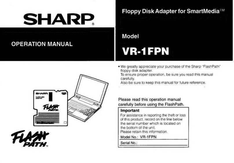 Sharp VR-1FPN User manual
