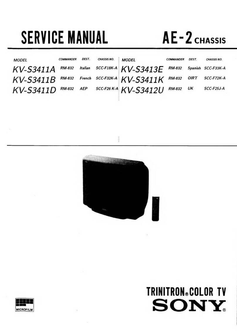 Sony TRINITRON KV-S3411A User manual