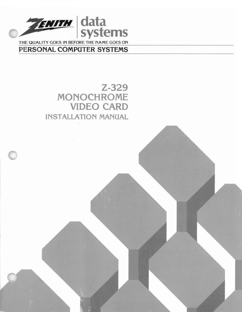 Zenith Data Systems Z-100 Series installation manual