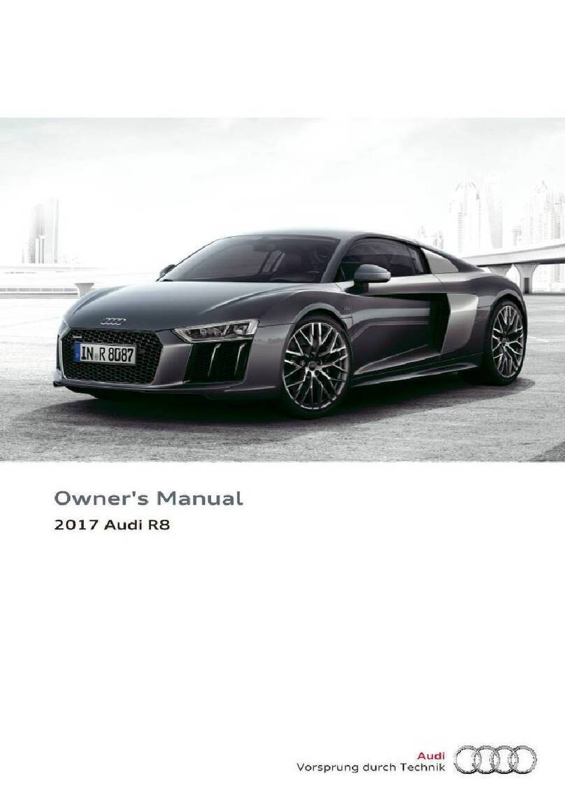Audi R8 2017 User manual