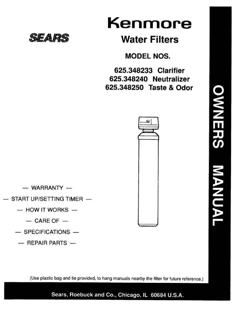 Sears Kenmore 625.348233 owner's manual