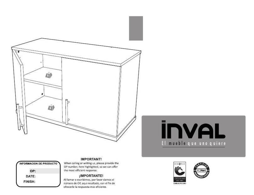 Inval GM 8140 Assembly Instructions and Warranty Inval GM 8140 Assembly Instructions and Warranty