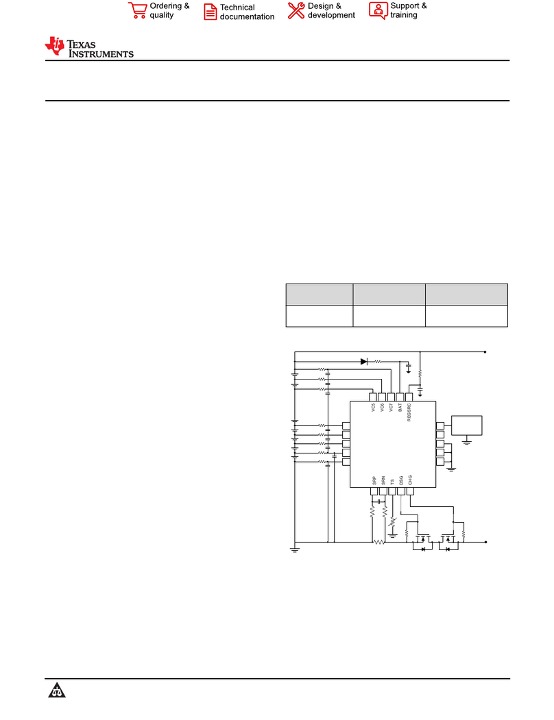 Texas Instruments BQ77307 User manual
