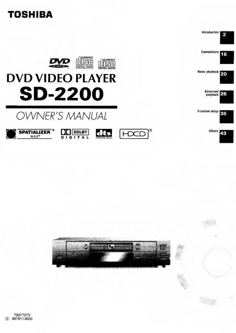 Toshiba SD-2200 User manual