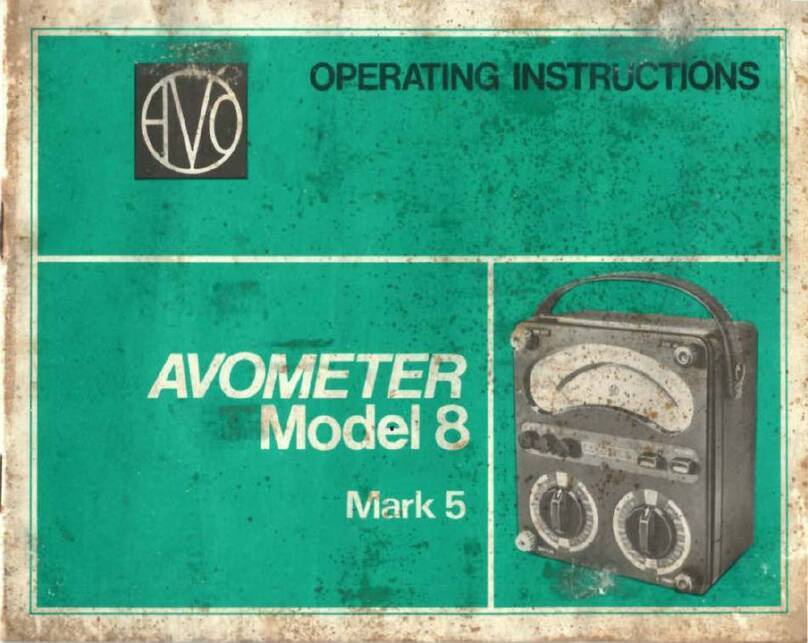 AVO AVOMETER 8 operating instructions