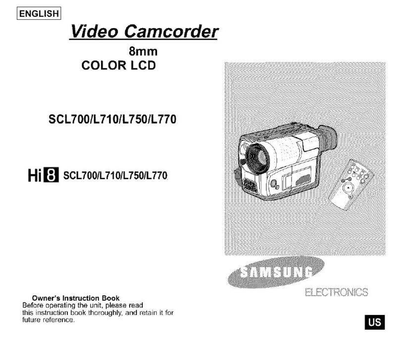 Samsung Hi8 SCL700 Owner's manual