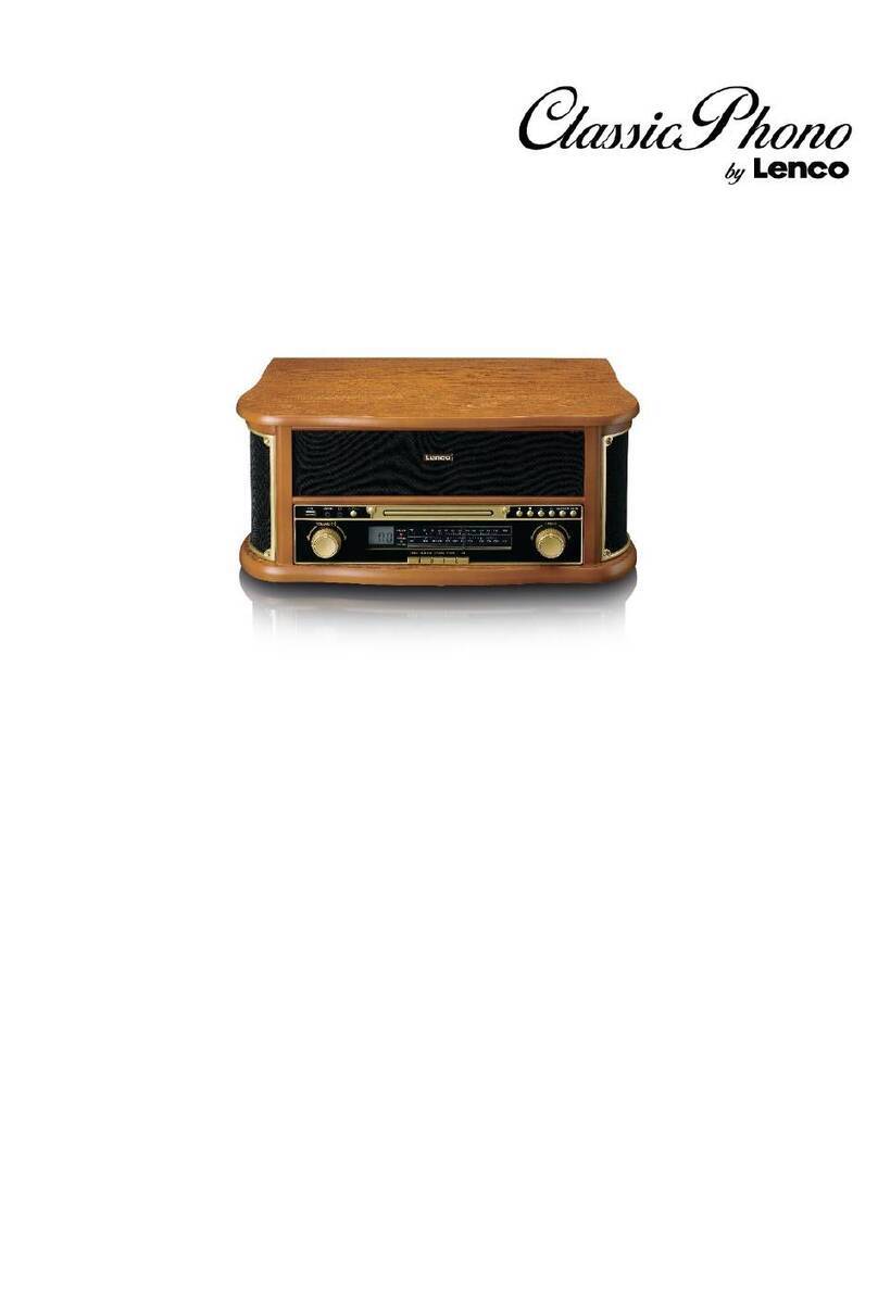 LENCO Classic Phono TCD-2551 user manual