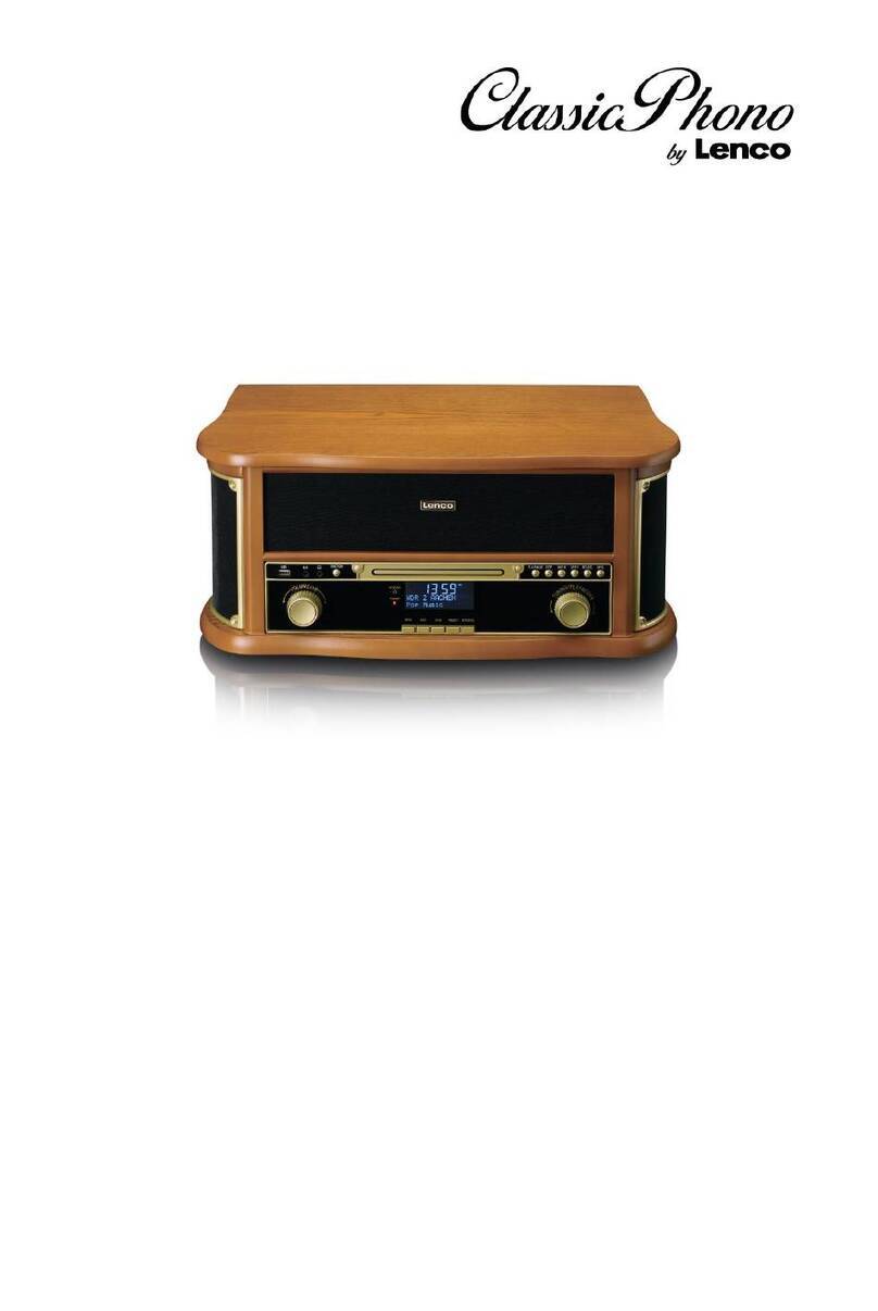LENCO Classic Phono TCD-2571 user manual
