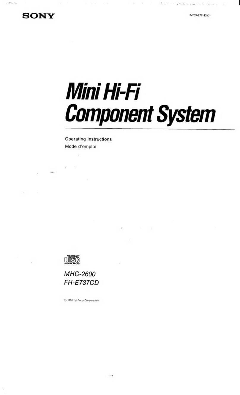 Sony MHC-2600 User manual