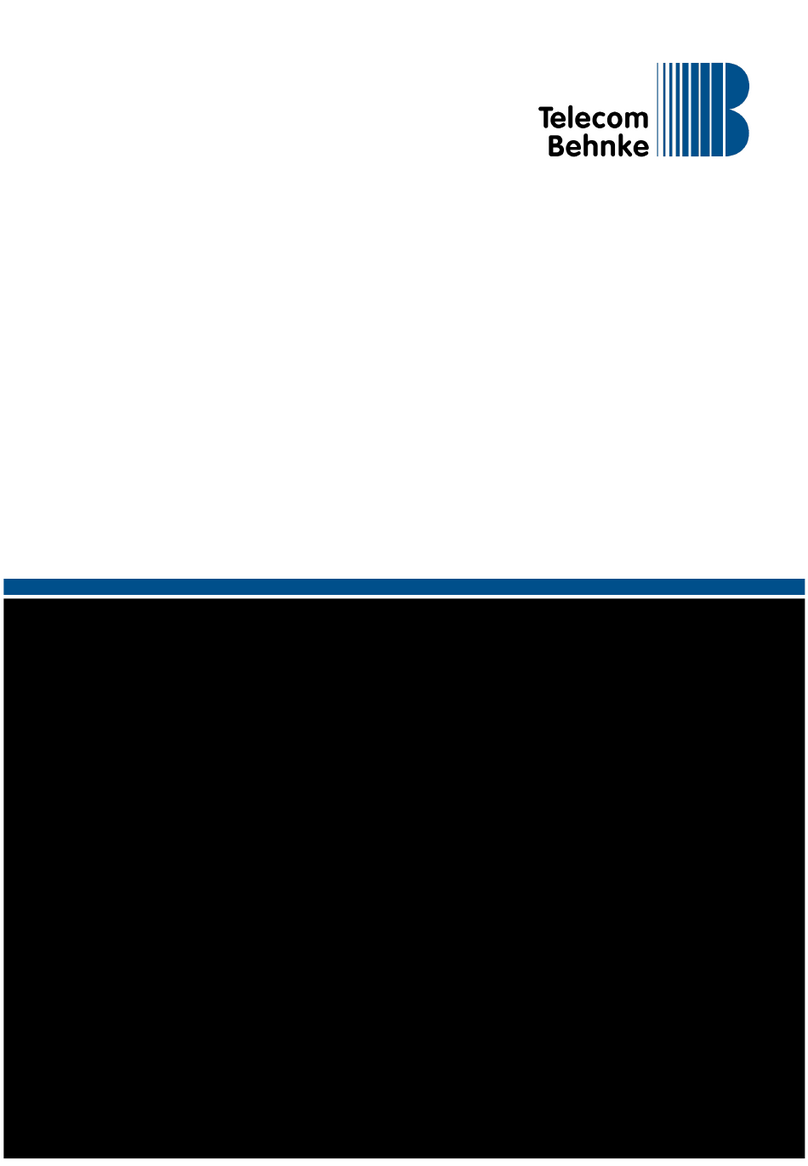 Telecom Behnke BEHNKE-STATION Technical manual