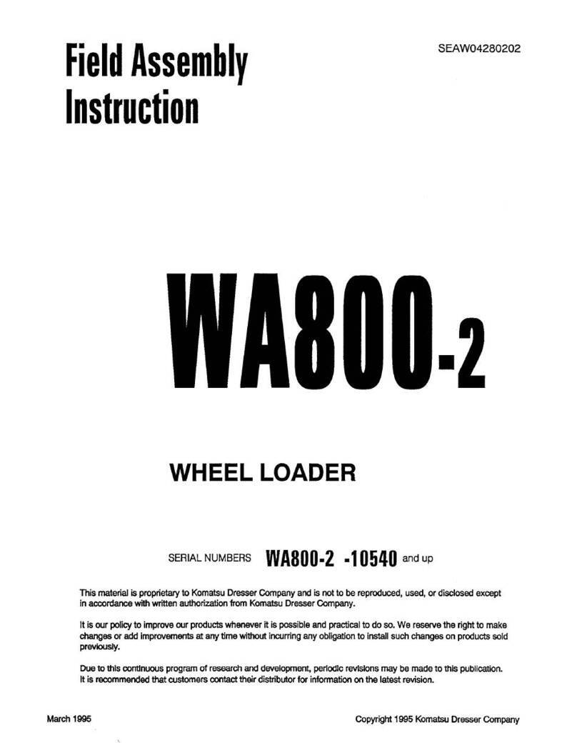 Komatsu WA800-2 User manual