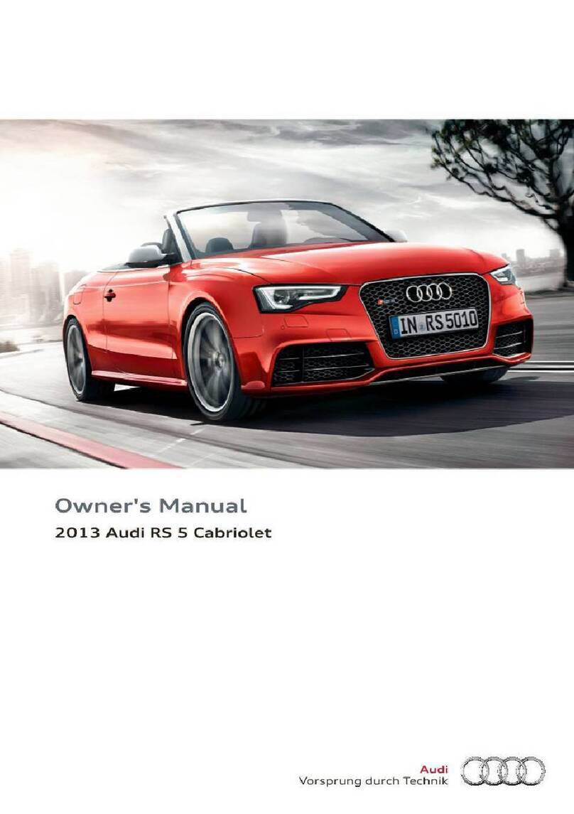 Audi RS 5 Cabriolet 2013 owner's manual