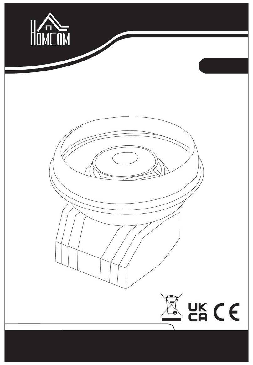 HOMCOM 800-020 Assembly & instruction manual
