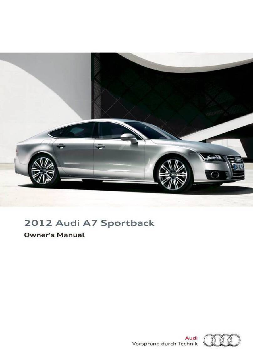 Audi A7 Sportback 2012 User manual