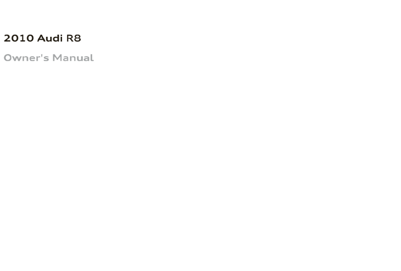 Audi R8 2010 User manual