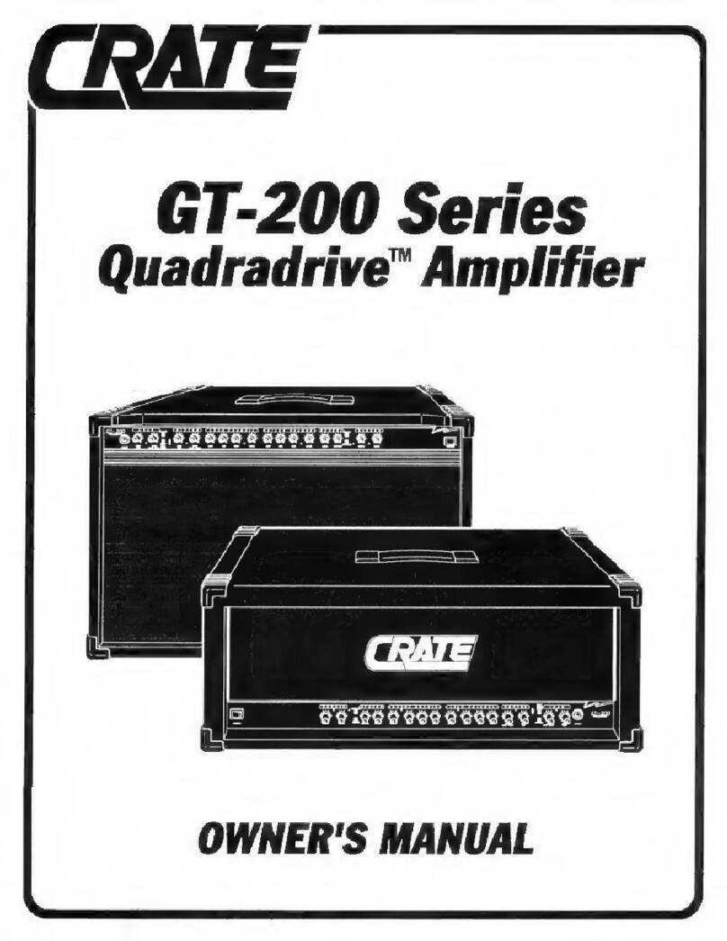 Crate Quadradrive GT-200 Series User manual