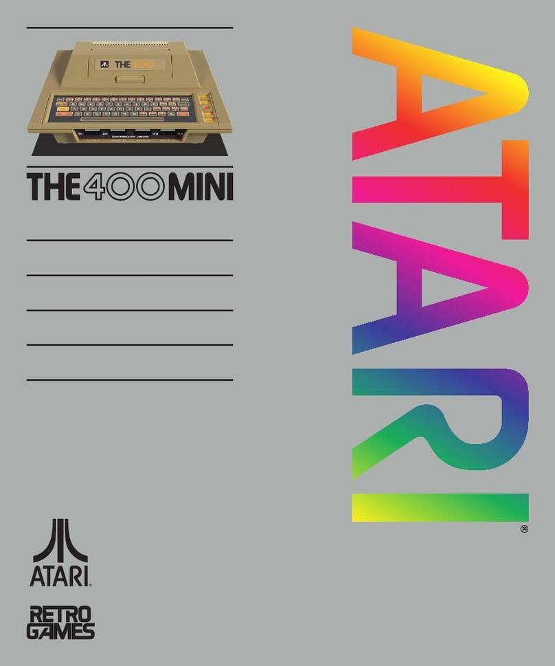 Retro Games ATARI THE 400 MINI User manual