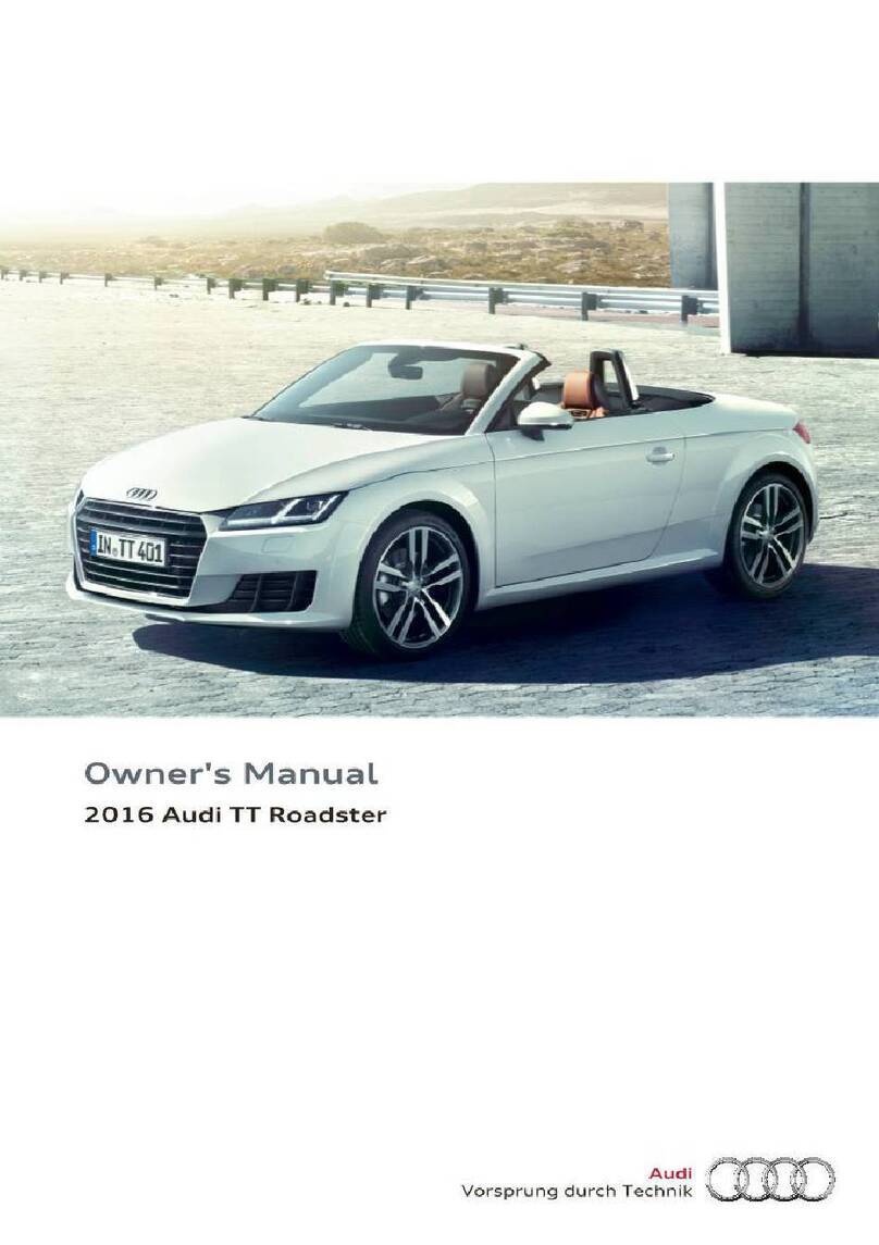 Audi TT Roadster 2016 User manual