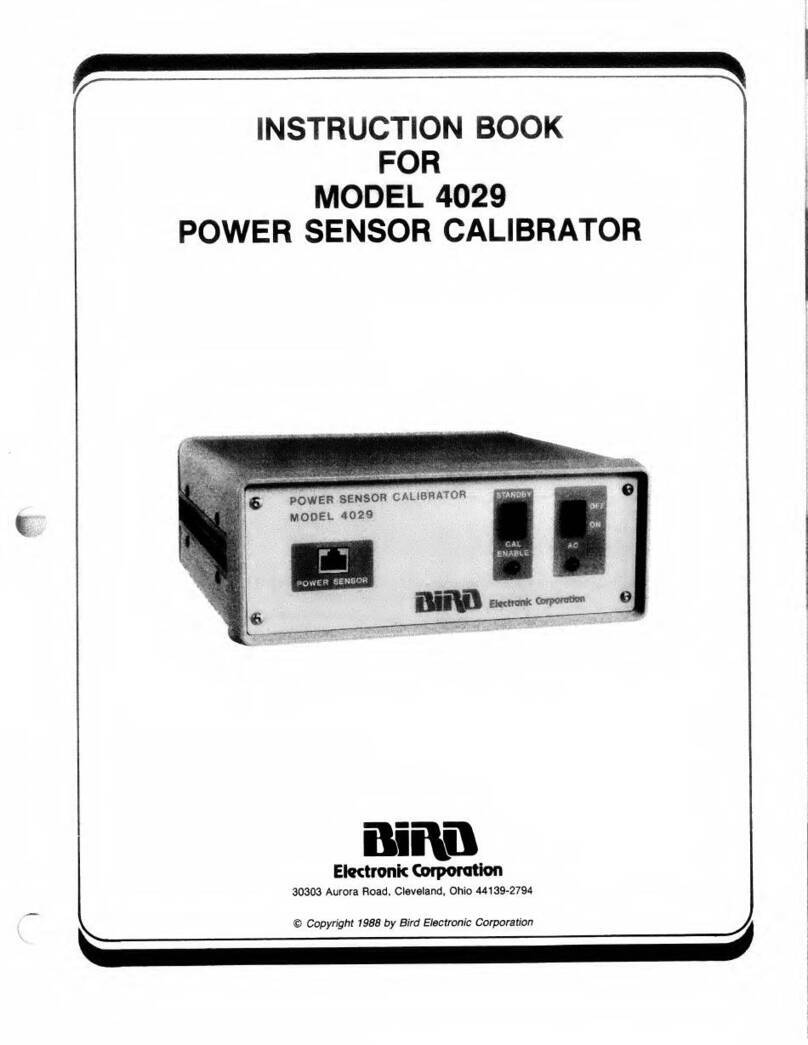 BIRD 4029 User manual