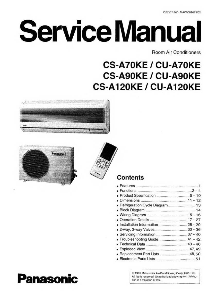 Panasonic CS-A70KE User manual Panasonic CS-A70KE User manual