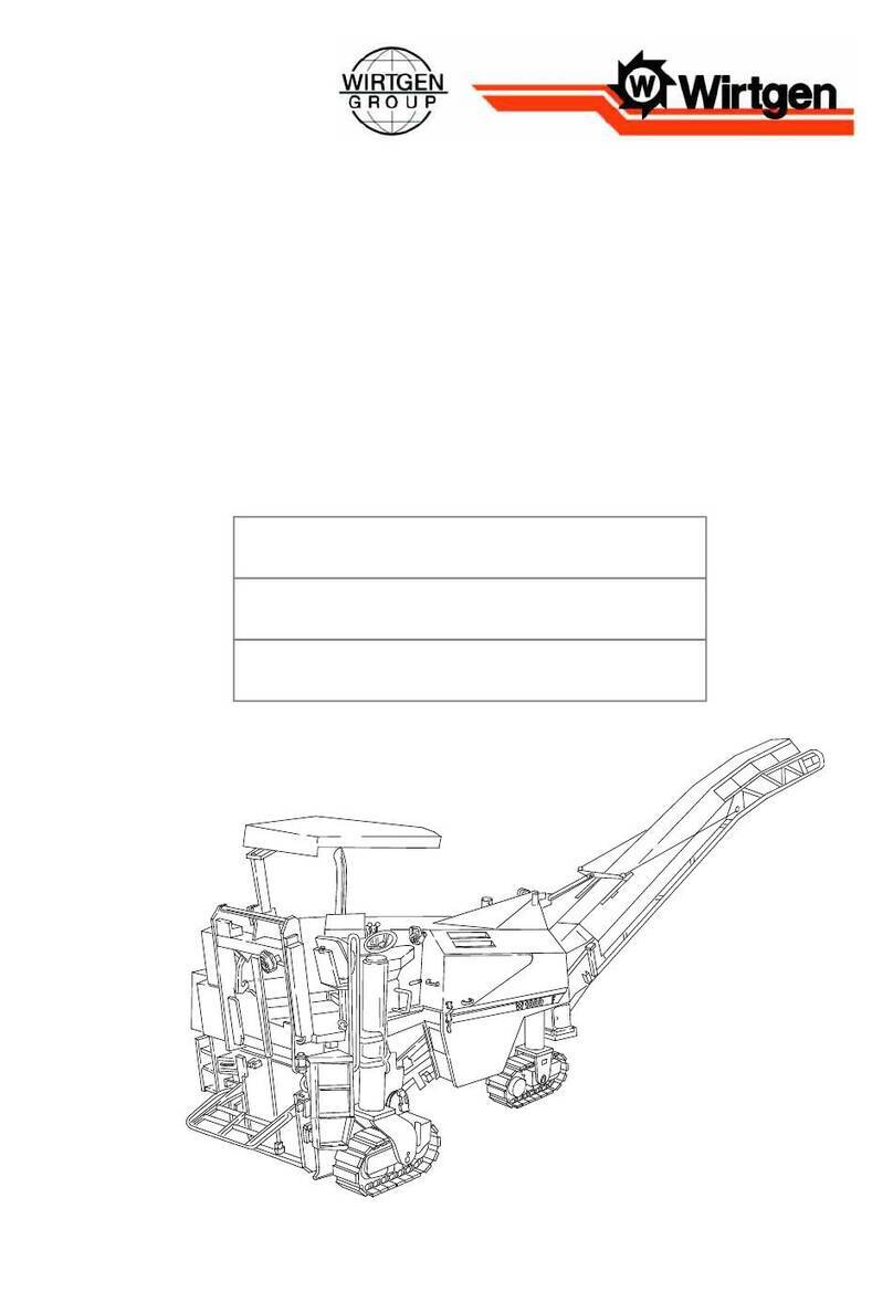 WIRTGEN W 1000 F User manual