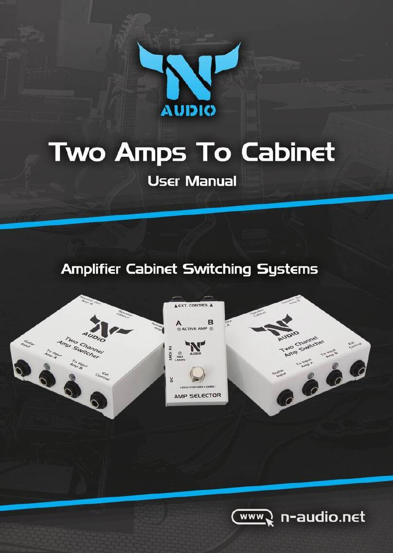 N-audio Two Amps To Cabinet user manual