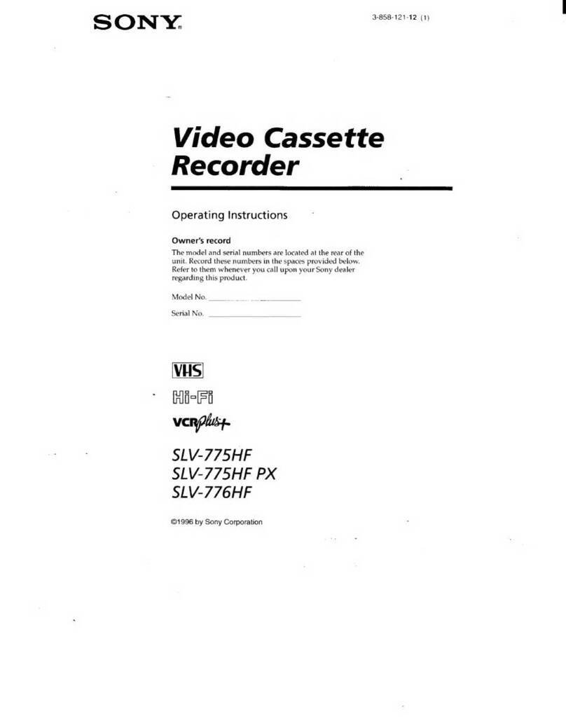 Sony VCRplus+ SLV-775HF User manual