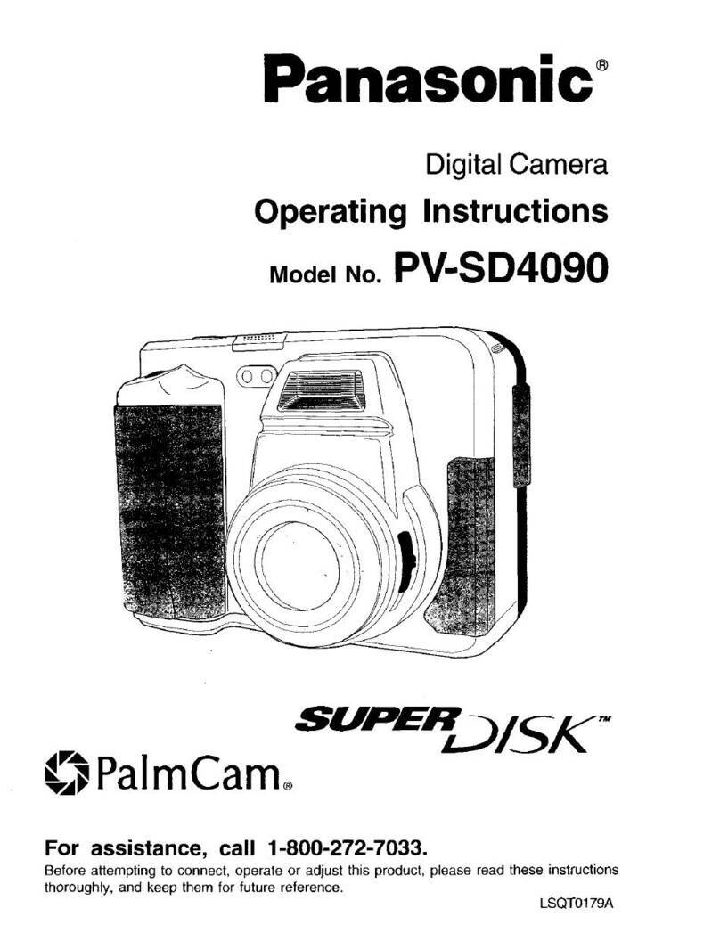 Panasonic PalmCam PV-SD4090 operating instructions