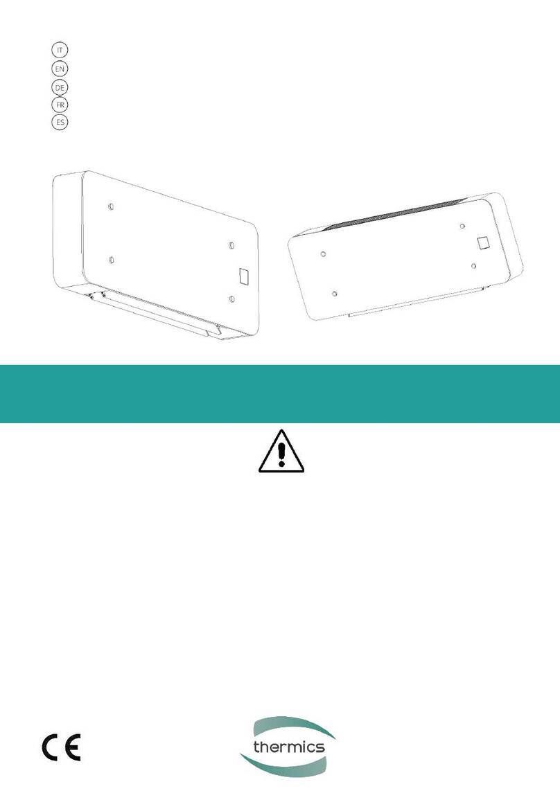 Thermics ZEFIRO HIGH WALL Series User manual
