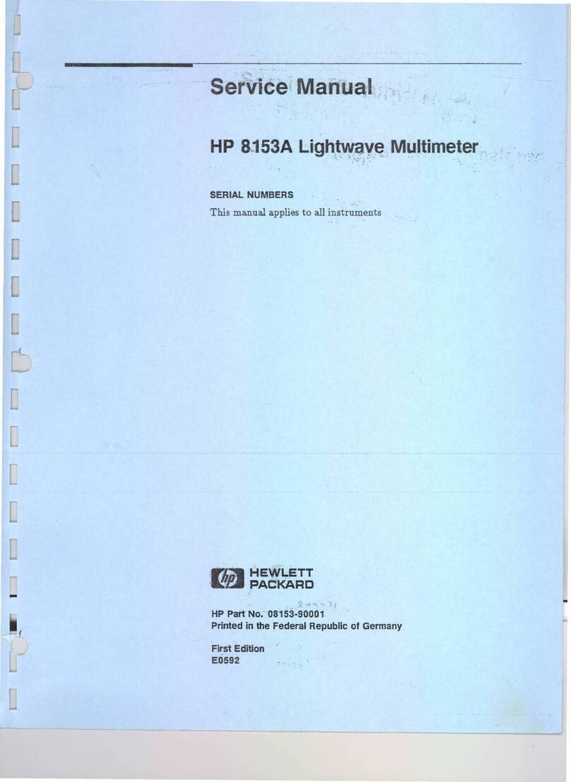 HP 8153A Service manual