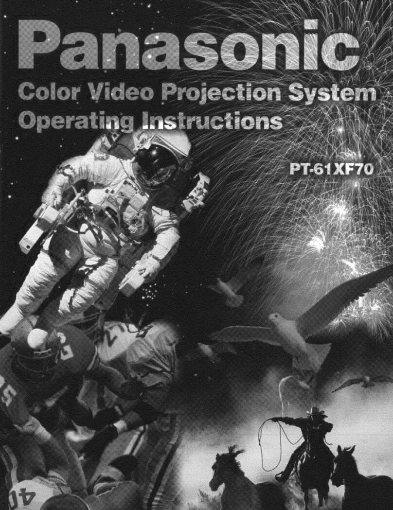 Panasonic PT-61XF70 User manual