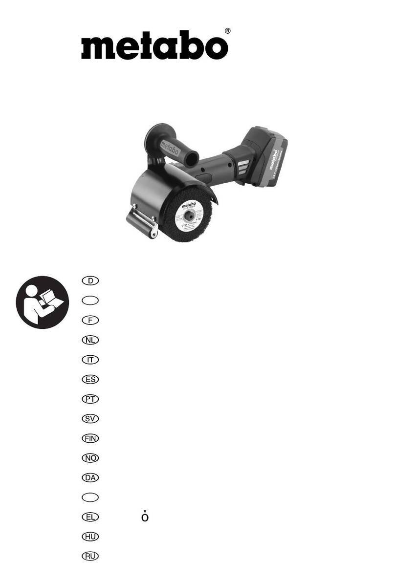 Metabo W 18 LTX 115 User manual
