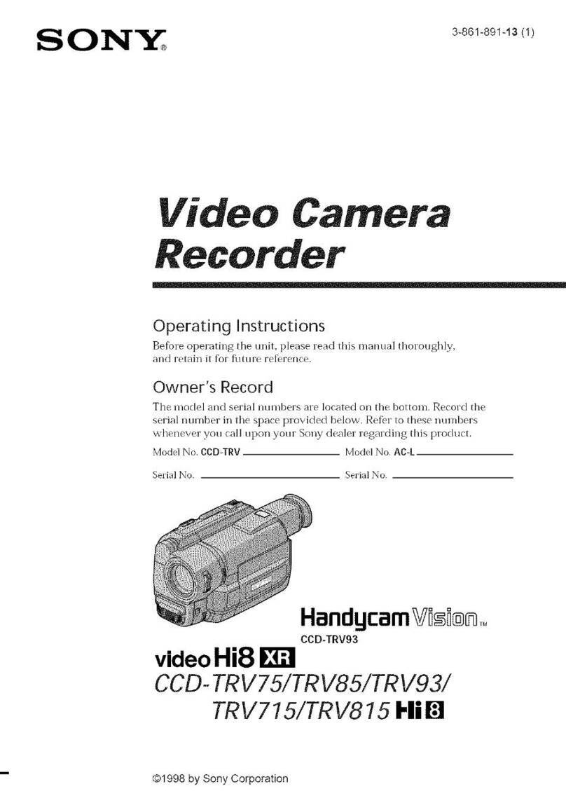 Sony Hi8 XR CCD-TRV75 User manual