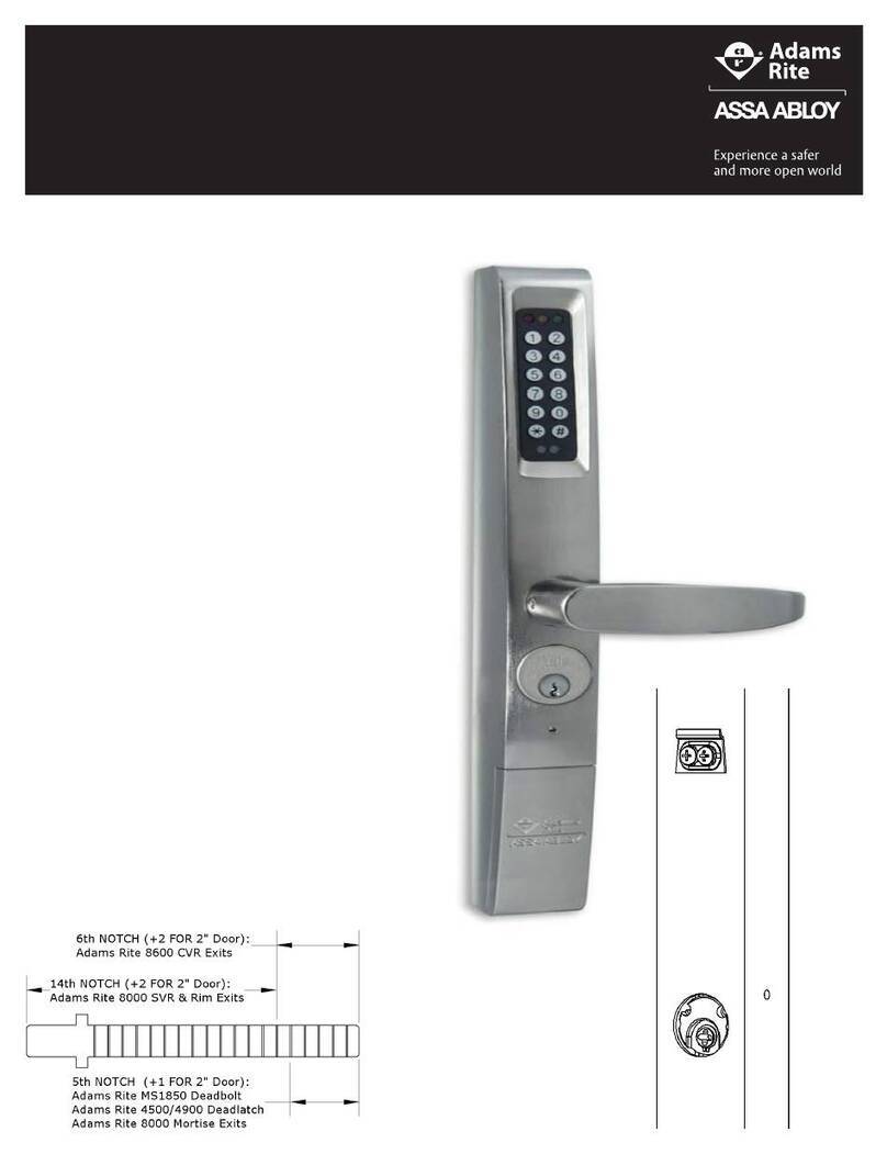 Assa Abloy 3090 Mounting instructions Assa Abloy 3090 Mounting instructions