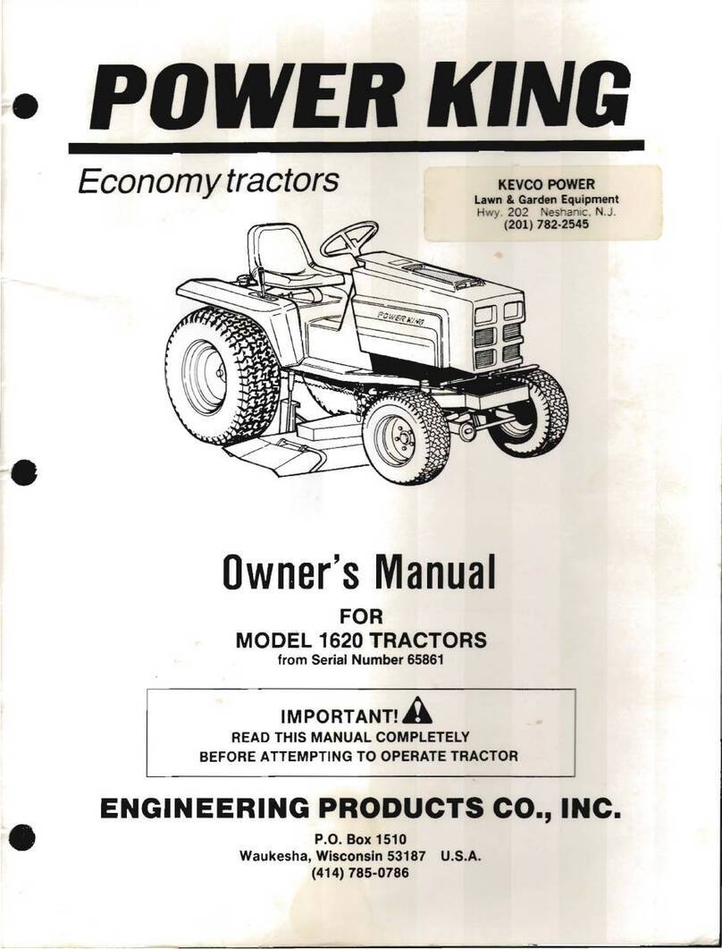 ENGINEERING PRODUCTS POWER KING 1620 owner's manual