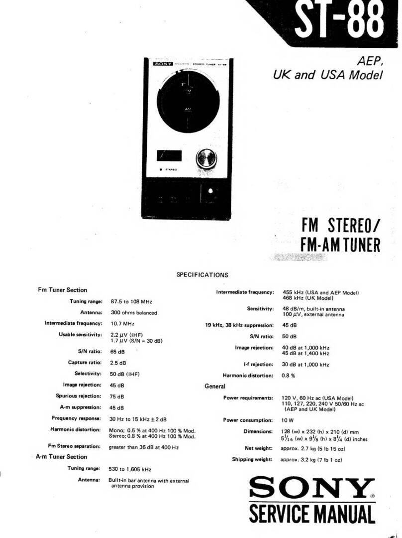 Sony ST-88 User manual