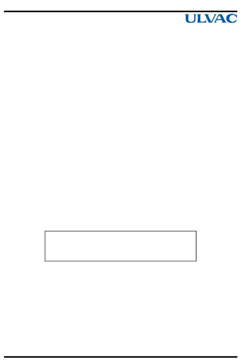 Ulvac VD151 instruction manual