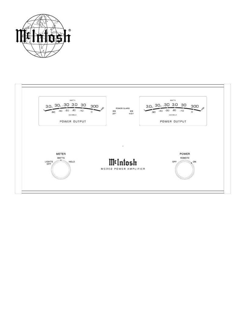 McIntosh MC302 User manual